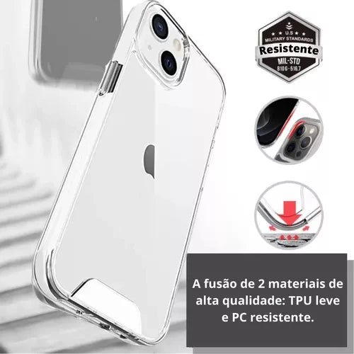 Capa Espaço livre iPhone XR 11 12 13 14 15 Pro Max