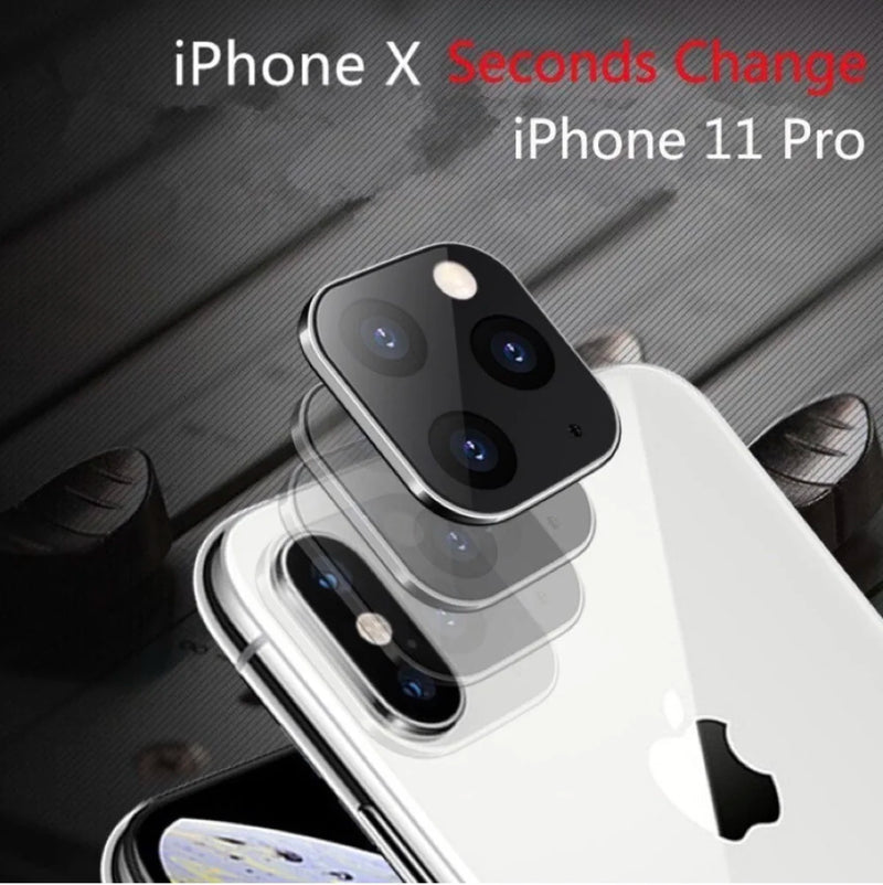 Lente Câmera para iPhone X/XS/XsMax transformar em iPhone 11 Pro e 11 Pro Max