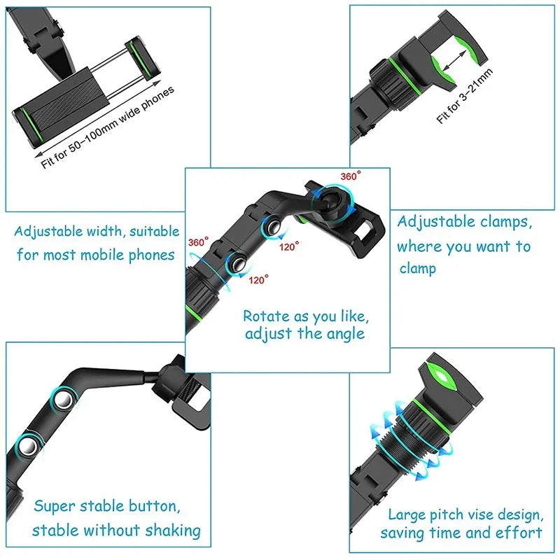 Suporte Pra Celular Veicular Encaixe Retrovisor 360° Carro