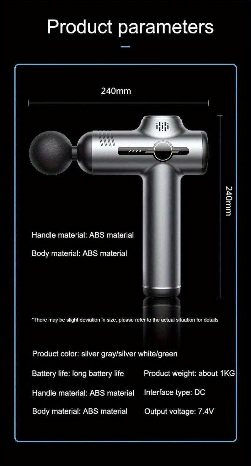 Pistola de Massagem Fascia Portátil